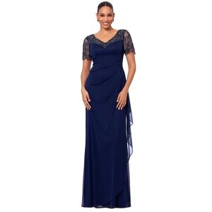 Xscape Petite Beaded Scallop-Sleeve Cascading Dress
Xscape
Current price: $269.
